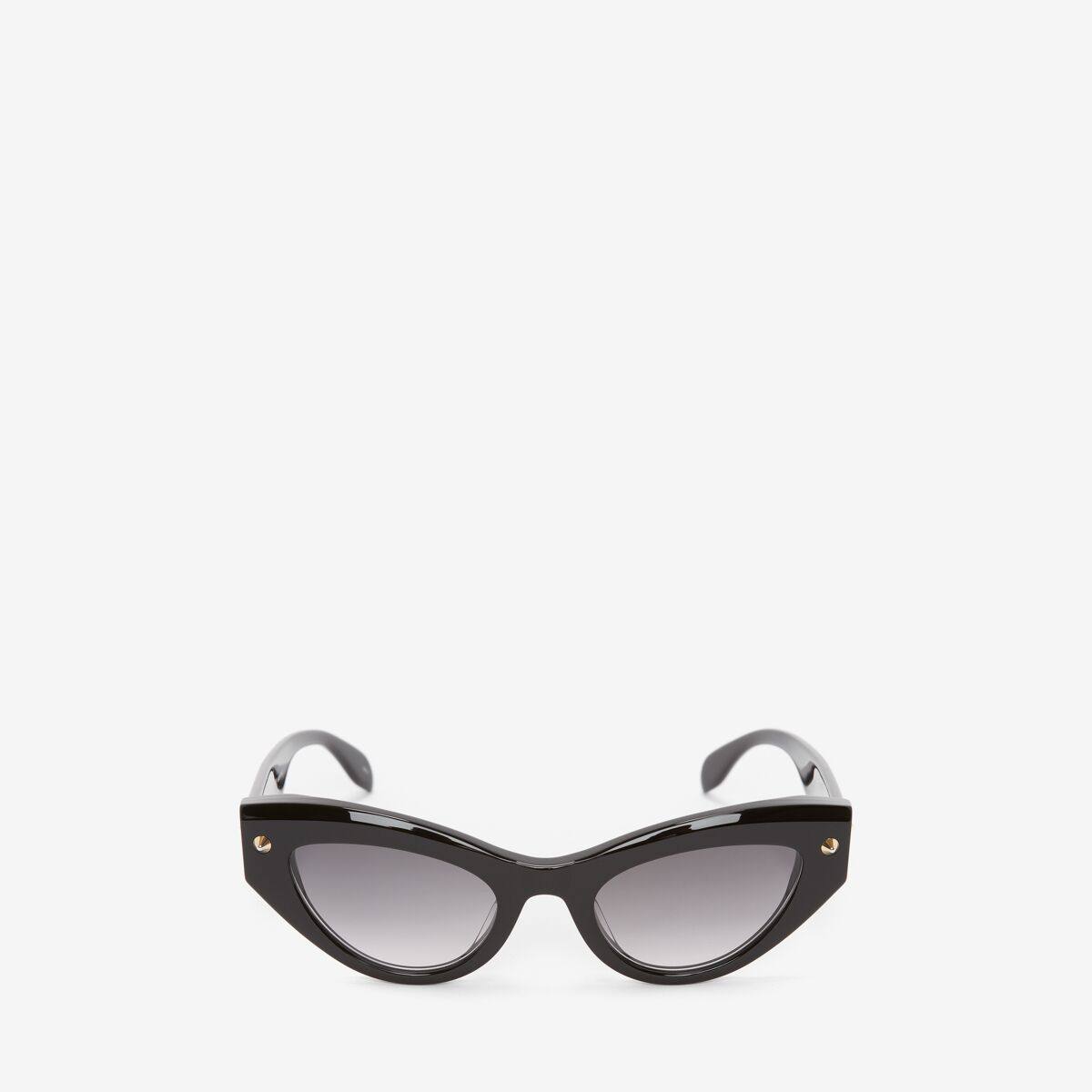 Alexander McQueen Women's Black Spike Studs Cat-Eye Sunglasses (Plastic)